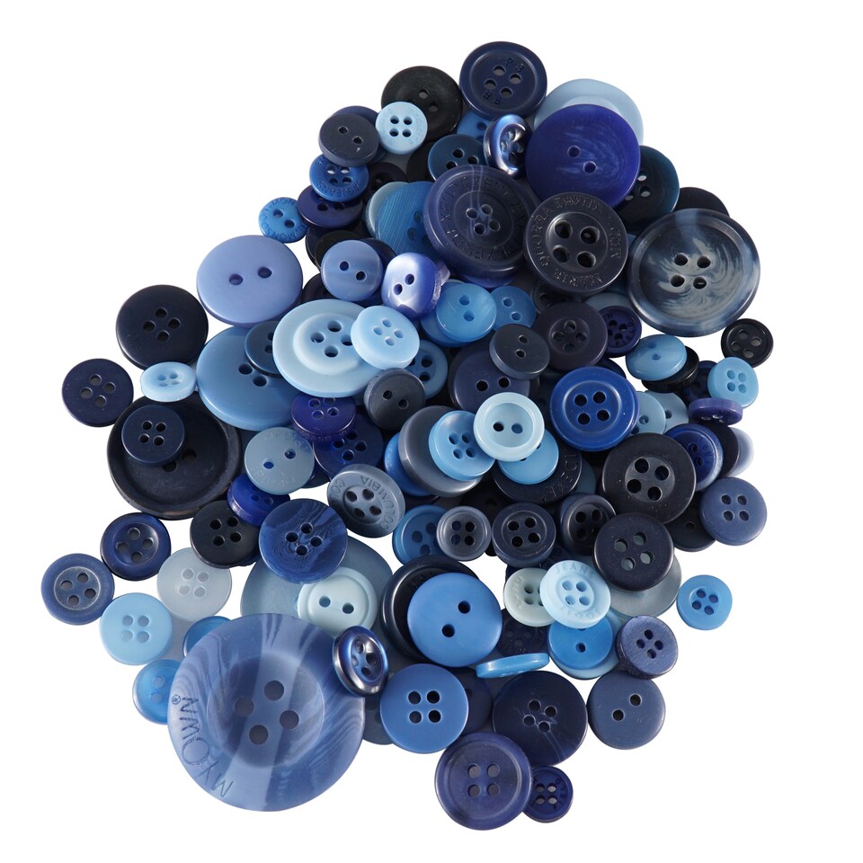 image 1 of 100g Round Resin Button, Assorted Sizes - 2 & 4 Holes