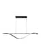 image 1 of ValueLights Infinity Matte Black Twist Bar LED Ceiling Light | Black