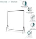 image 6 of House of Home Heavy Duty Clothes Rail 4ft Long x 5ft Tall Black Quality Metal Stand Rack | Black