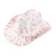 image 1 of Pink Cow Print Cowboy Hat – Fancy Dress Accessory White | One Size