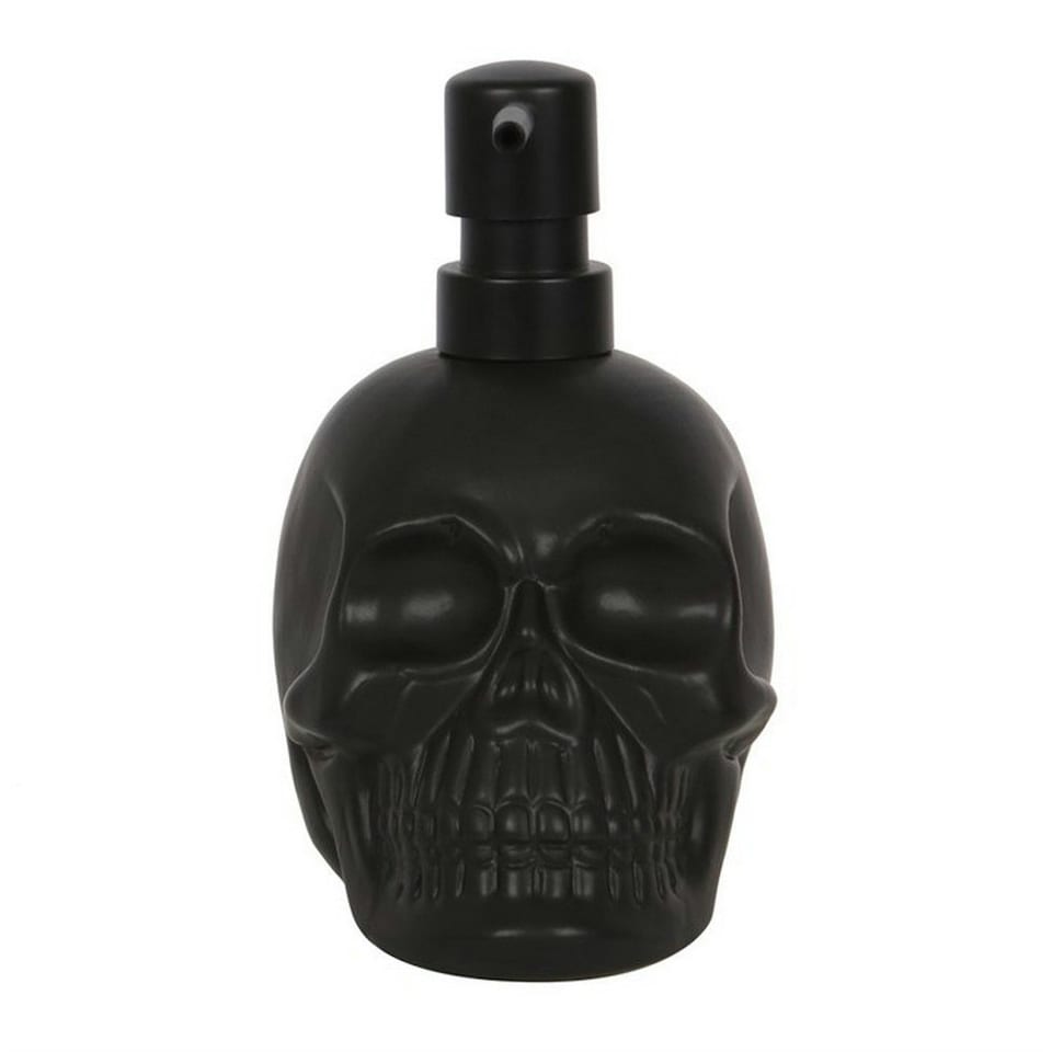 image 1 of Something Different Dark Matter Skull Soap Dispenser - Black - One Size