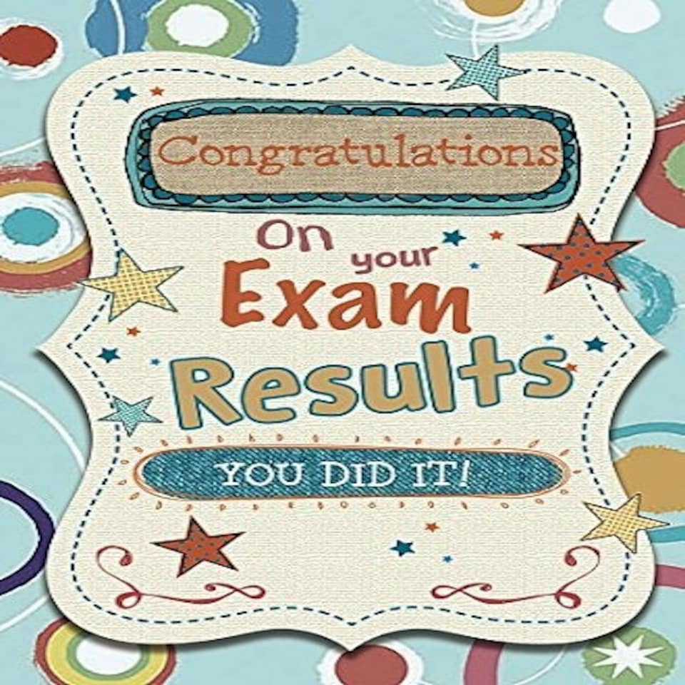 image 1 of Exam Congratulations You Did It Male Female Morden New Greetings Card