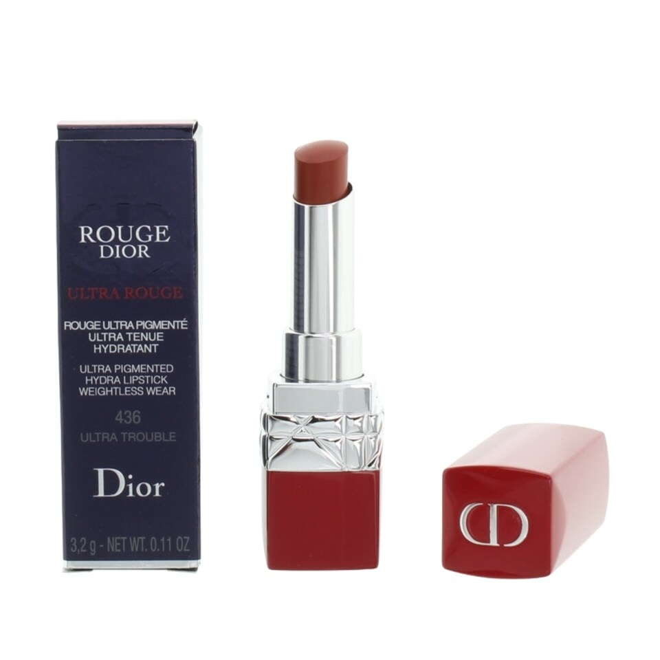 image 1 of Dior Rouge Red Lipstick Ultra Rouge 436 Ultra Trouble N/A