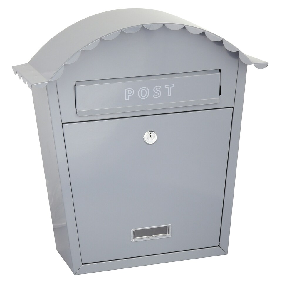 image 1 of EMtronics Wall Mountable Post Box - Dark Grey | Multi