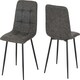 image 1 of Pair of Fenton Chairs Grey | Dark Grey