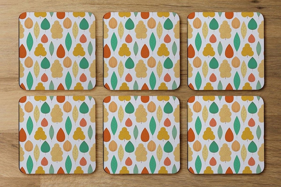image 1 of Decorative Leaves (Coaster)