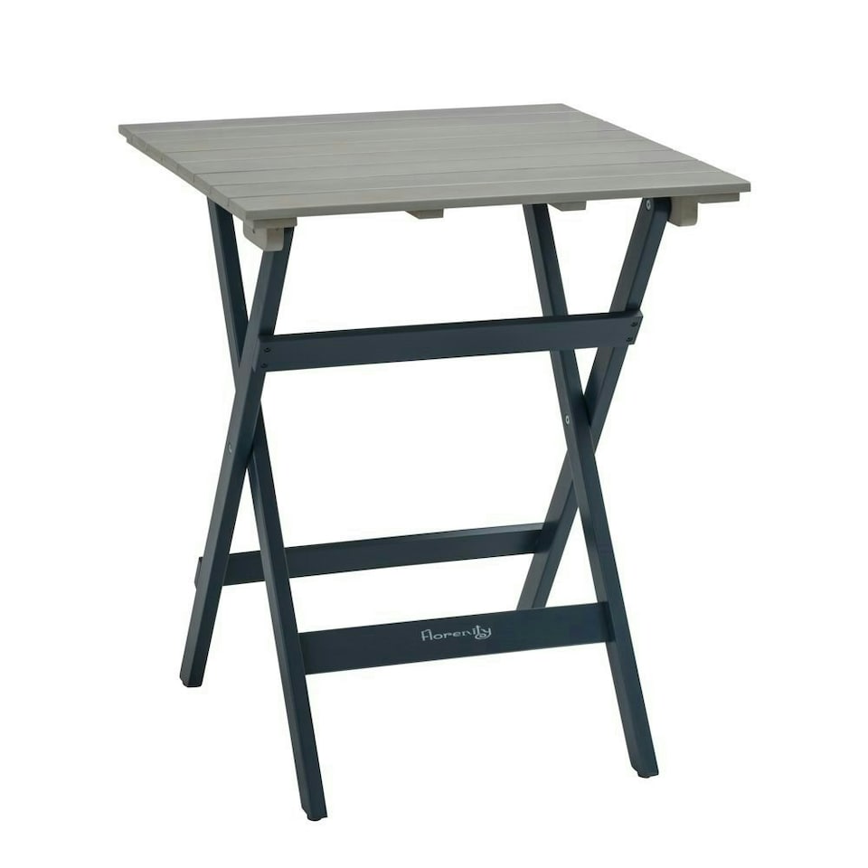 image 1 of Norfolk Leisure Florenity Eucalyptus Galaxy 2 Seat Bistro Set In Greywash/Blue