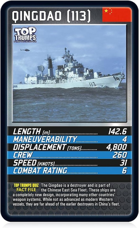 image 1 of Top Trumps Classics Battleships Card Game