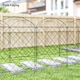 image 9 of Outsunny 4PCs Decorative Garden Fencing 43in x 11.5ft Metal Border Edging
