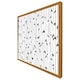 image 4 of Sketchy leaves scattered on hand drawn lines on white background (Picture Frame) Grey | L