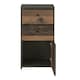 image 4 of Best Chest Storage Cabinet 2 Drawers 1 Door in Concrete Optic Dark Grey/Old - Wood Vintage