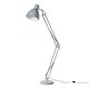 image 3 of ValueLights Pikton Large Modern Angled Design Floor Lamp In Cool Grey Finish - Includes 6W LED Bulb 3000K Warm White