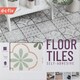 image 4 of d-c-fix Olive Petals 30.48 x 30.48cm Self-adhesive Vinyl Floor Tiles Pack 33 | 3sqm