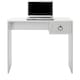 image 6 of Adore Matt White Laptop Study Desk with 1 Drawer | White