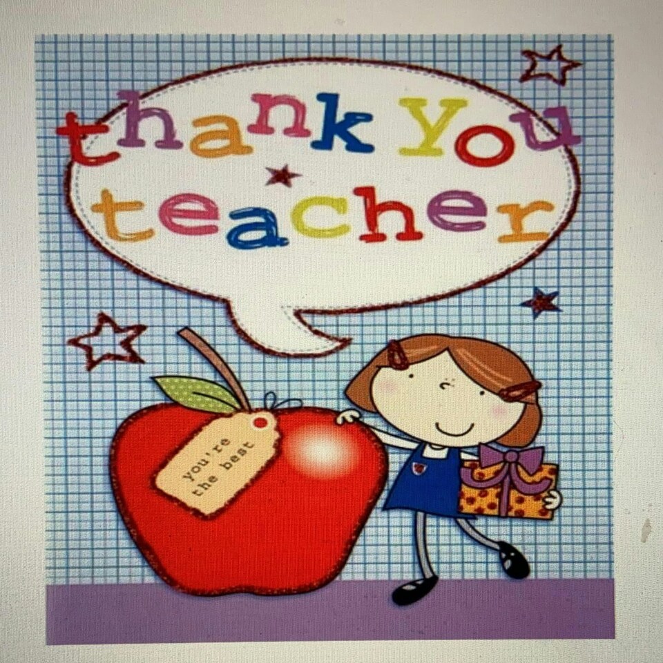 image 1 of Thank You Teacher Quality Thank You Card