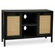 image 3 of Sherman Black Wood Media Unit
