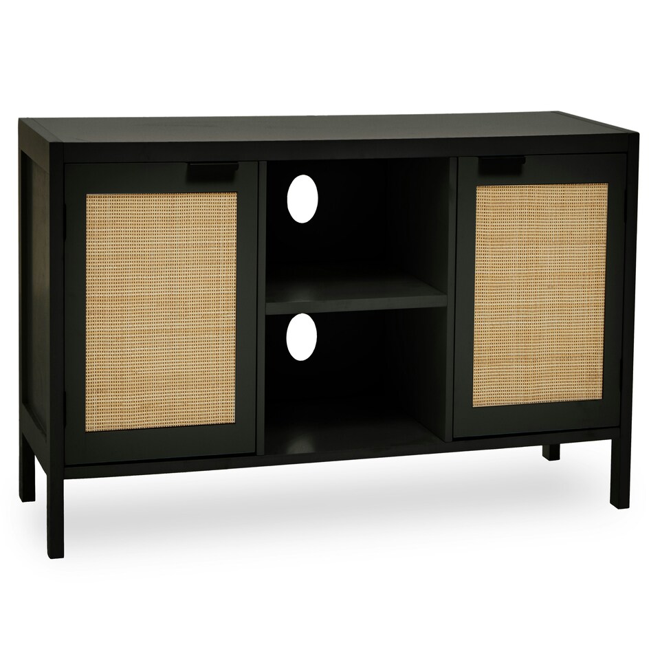 image 1 of Sherman Black Wood Media Unit