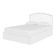 image 2 of Madrid Wooden Ottoman Storage Bed King White | White | White
