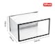 image 5 of Living and Home Clear Plastic Stackable Shoe Storage Box Set of 12