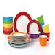 image 1 of 24pc Colour Band Dinner Set