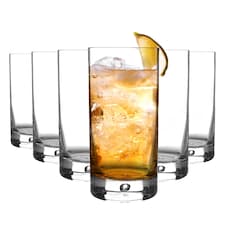 Bormioli Rocco Barglass Highball Glasses - 375ml - Pack of 6 | Clear | Clear