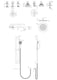 image 2 of Balterley Pride Concealed Shower Valve Set - Slide Rail Kit - A355