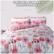 image 6 of VELVETIO Chelsea Floral Complete Duvet Cover Set with Fitted Sheet Soft Polycotton Bedding Sets Red | King