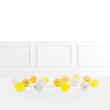 Mustard Yellow, White Sand & Yellow Scatter Mini Latex Balloons