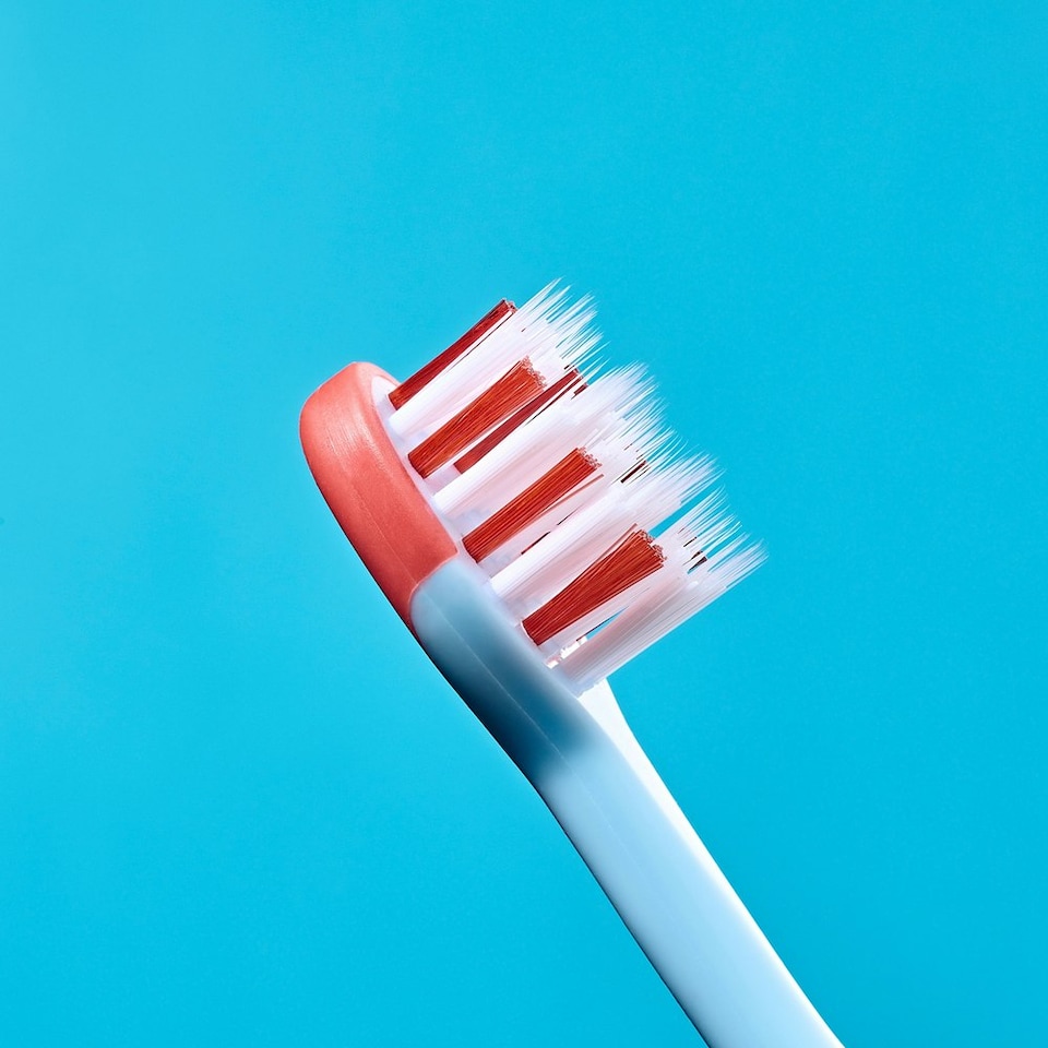 image 1 of Brush Baby Rocket FlossBrush™ Bristles Toothbrushes Double Pack (3-6 Years)