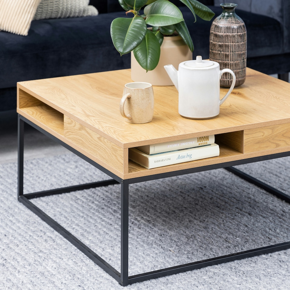 image 1 of Willford Coffee Table in Oak & Black