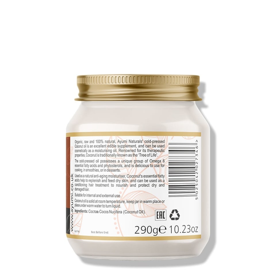 image 1 of Ayumi Naturals Organic Virgin Coconut Oil