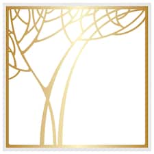 Golden tree (Picture Frame) White | S