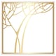 image 1 of Golden tree (Picture Frame) White | S