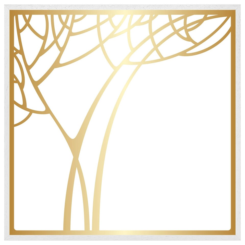 image 1 of Golden tree (Picture Frame) White | S