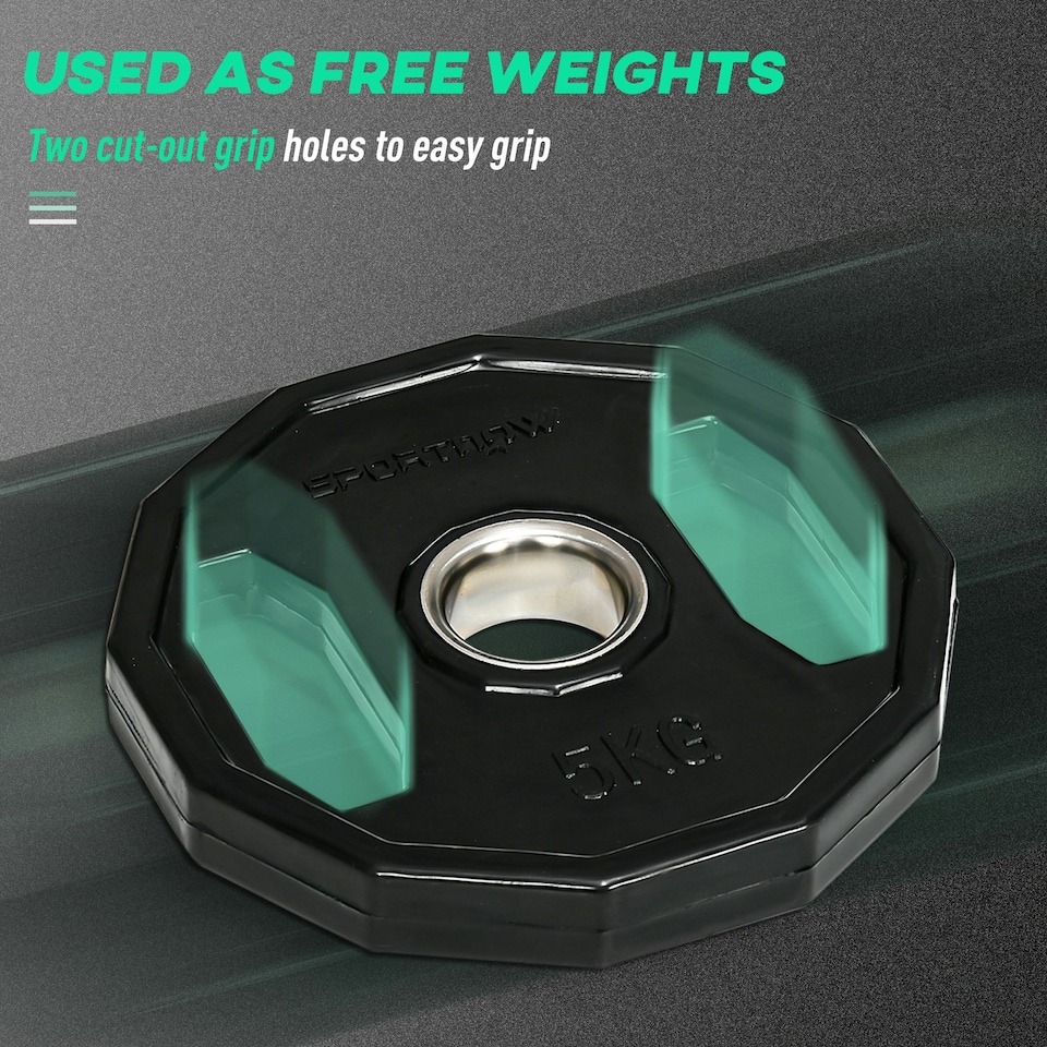 image 1 of SPORTNOW Olympic Weight Plates Set