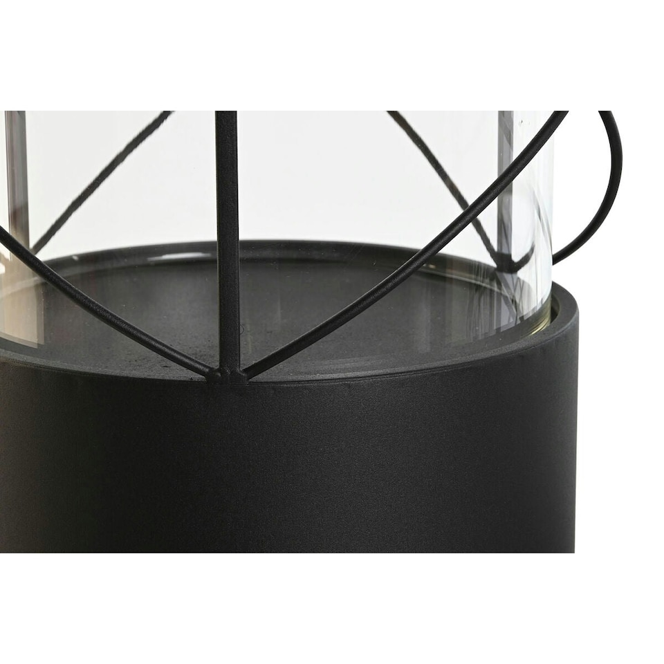 image 1 of Candleholder Home ESPRIT Black Metal Crystal 24,5 x 24,5 x 46 cm (2 Units) N/A