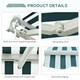 image 6 of Outsunny Garden Sun Shade Canopy Retractable Awning, 3 x 2.5m, Green and White 