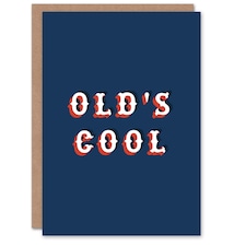 Old Cool School Wordplay For Him Funny Birthday Card