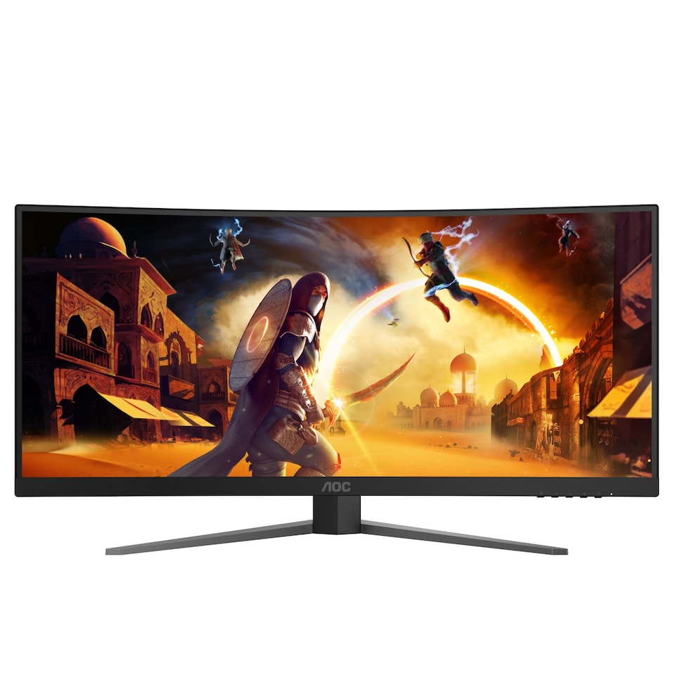image 1 of AOC G4 CU34G4Z 34" Curved UWQHD 240Hz 0.3ms Height Adjustable Gaming Monitor