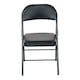 image 7 of Heavy Duty Padded Folding Metal Desk Office Chair Seat | Black
