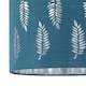 image 3 of First Choice Lighting Fern Teal Cut Out 30cm Pendant Lightshade Green | Silver
