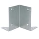 image 3 of Arris Rail Bracket Fence Post Support Galvanised 100mm Panel Repair 2PK