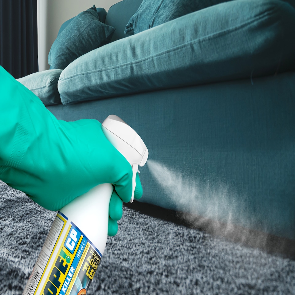 image 1 of NOPE CP Flea Spray (500ml) for The Home - Fast-Acting, Odourless & Non-Staining. Indoor & Outdoor Flea Killer