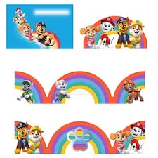 Paw Patrol Party Invitations with Envelopes - Pack of 8