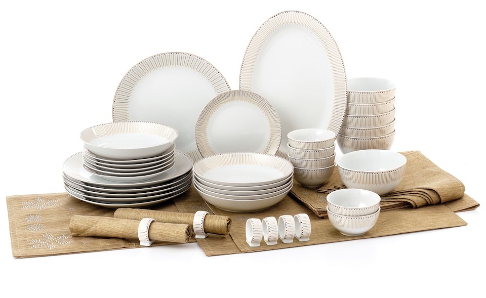 image 1 of 50pc Gold Radiance Dinner Set
