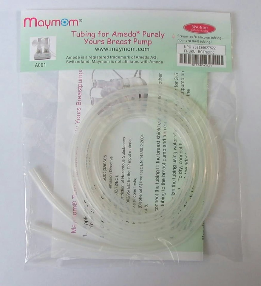 image 1 of Replacement Tubing for Ameda Purely Yours Breast Pump, Retail Pack, 2 Tubes/Pack