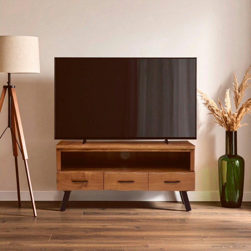 image 1 of Interiors by Premier Three Drawer Acacia Media Unit