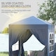 image 4 of Outsunny 2mx2m Pop Up Gazebo Party Tent Canopy Marquee with Storage Bag Blue