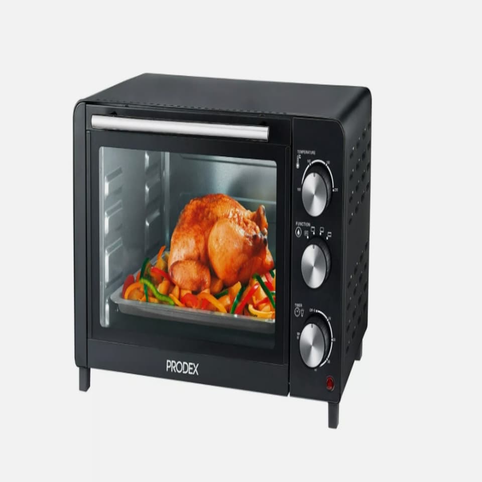 Black Mini Oven & Grill for Counter Top, 23 Litre, 1500W, Prodex PX7023B