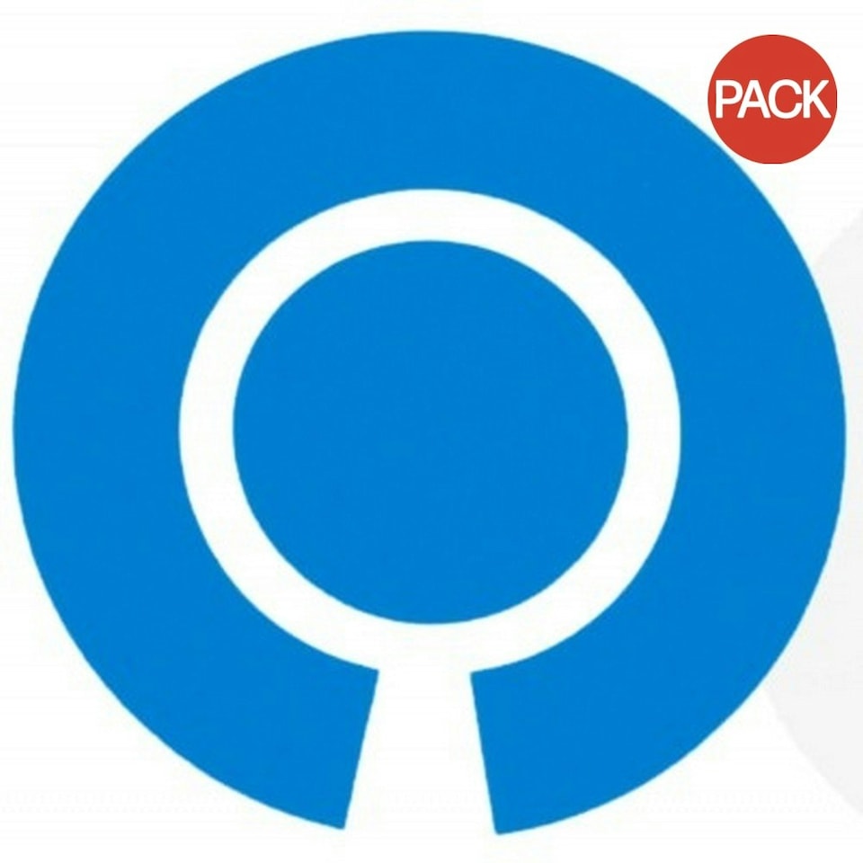 Henselite Bowls Marker Labels (Pack of 4) - Sky Blue - One Size